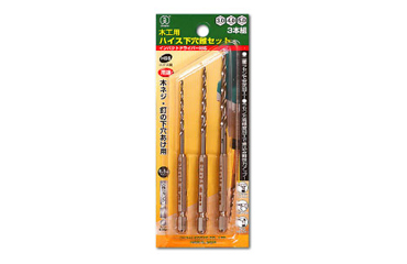 大西工業 木工用 ハイス下穴錐(No.21)(六角軸6.35mm)